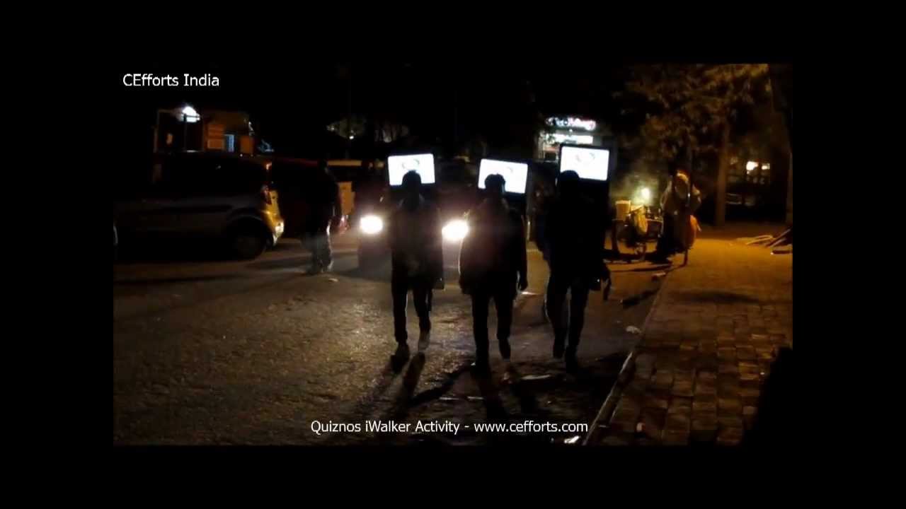 iWalker Promotion ( like Look Walker) Activity by CEfforts India- Quiznos north India Launch