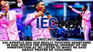 APOSTLE EDU REALLY PREPARED VERY WELL FOR IEC 2024 WATCH WHAT HE SAID ABOUT PRAYER AND DID #prayer