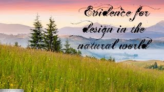 Evidence for design in the natural world
