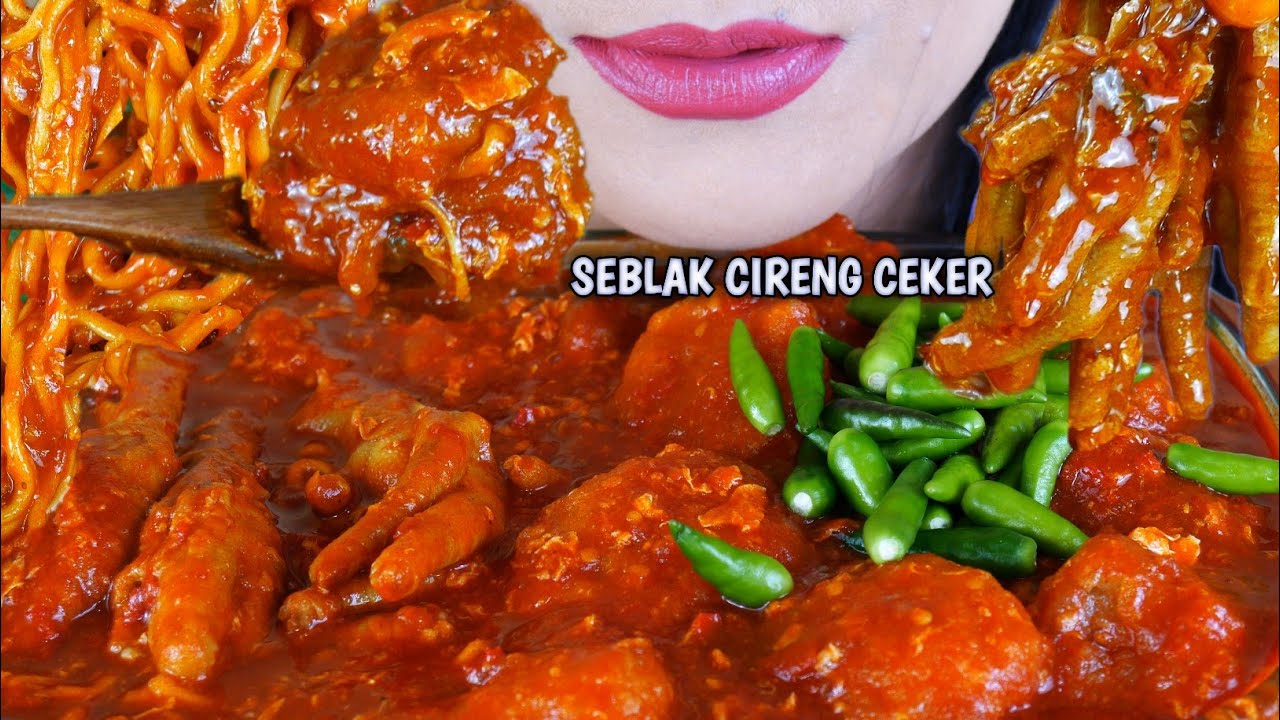 ASMR SEBLAK CIRENG CEKER TERPEDAS | EATING SOUNDS