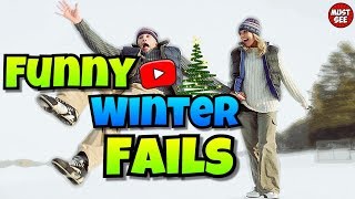 FUNNY WINTER FAILS - Compilation  December2017 - Merry Christmas!)