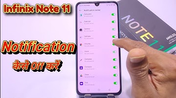 How to Hide & Unhide Notification In Infinix Note 11, Infinix Note 11 notification settings