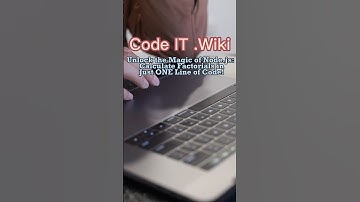 #Node.js Power: Factorial in a Single Line #programming  #shorts #javascript #codeitwiki