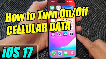 iPhone iOS 17: How to Turn On/Off CELLULAR DATA