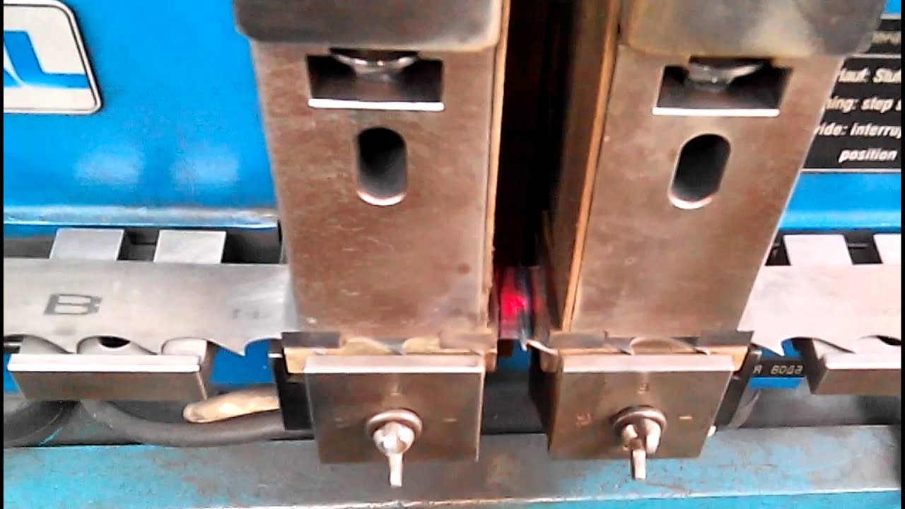 Сварка ленточной пилы - YouTube