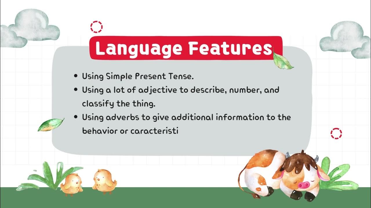 Lets Learn Descriptive Text structure, language feature and some ...