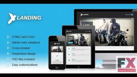Preview X Landing - Responsive Business Landing Page