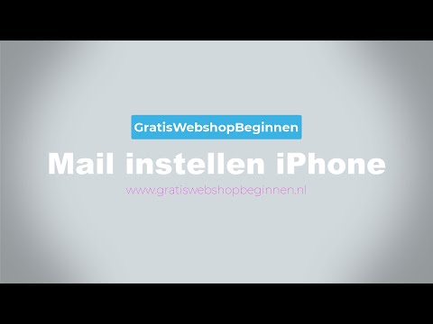 GratisWebshopBeginnen - Zakelijke E-mail instellen op iPhone