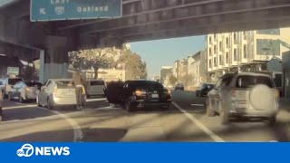 Caught On Camera Driver Robbed While In San Francisco Traffic Near I-80 On-Ramp