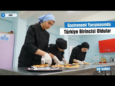 Siirtli Öğrenciler Gastronomi Yarışmasında Türkiye Birincisi Oldu