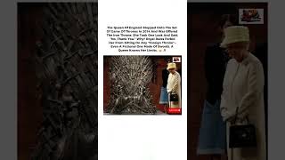Why the Queen Refused to Sit on the Game of Thrones Throne 👑🪑