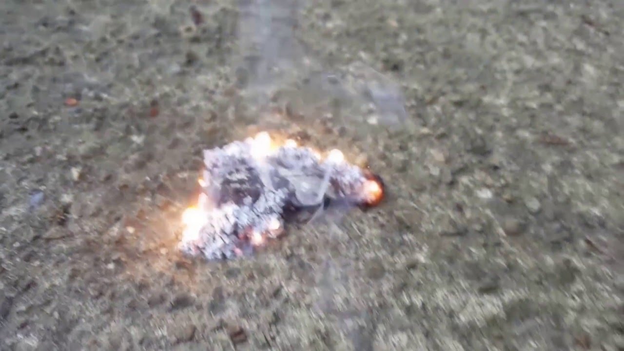 Pouring water on burning magnesium YouTube