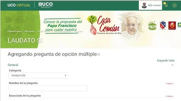 Cuestionarios de Moodle: Preguntas de selección múltiple con única respuesta