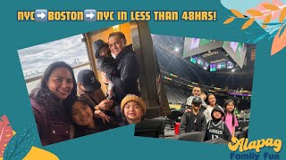 NYC to BOSTON to NYC by land in less than 48 hours!  | Alapag Family Fun