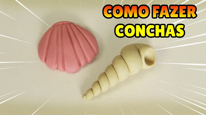 🔴Faça CONCHAS MINIATURA - Tutorial Fácil Biscuit, clay, plastilina , Pasta Americana - DIY