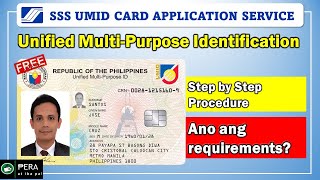 How to apply for SSS ID or UMID ID | Paano mag apply ng SSS UMID Card