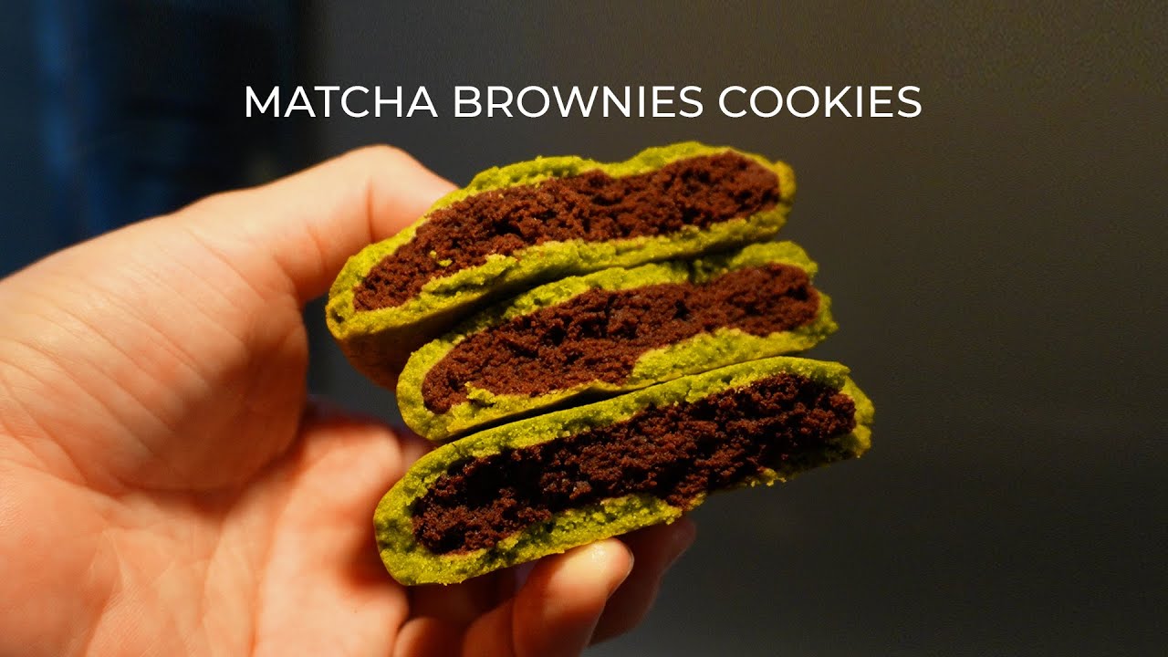 The Best Matcha Brownie Cookies Soft Chewy Center Crinkle Tops 💚 抹茶布朗尼曲奇