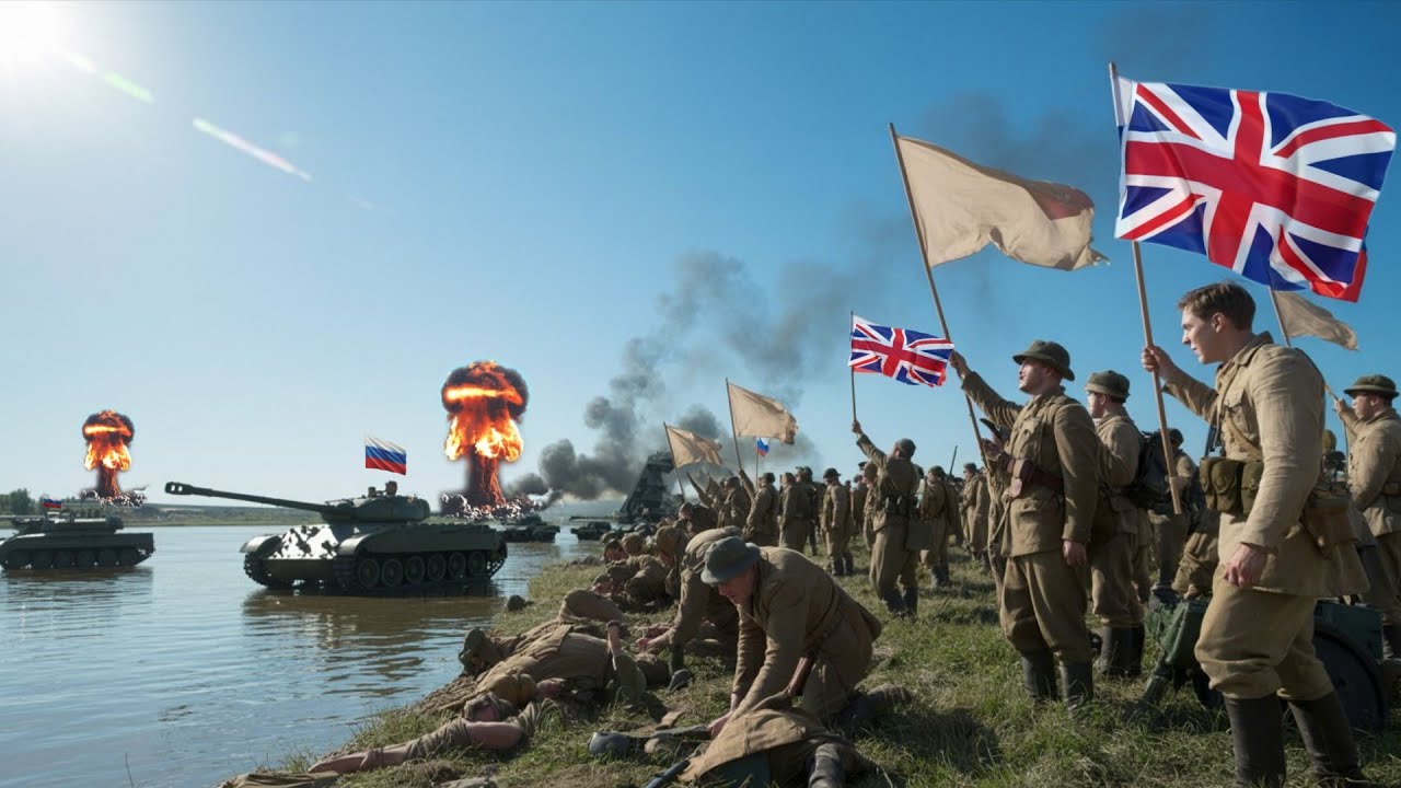 British Forces Surrender! Russian Offensive at Kursk River Ends War ...
