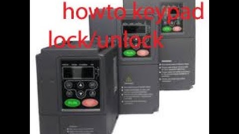 invt vfd password making method how to lock/unlock invt vfd programme.