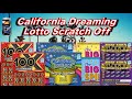 100X, CALIFORNIA JACKPOT, BIG SPIN &amp; SET FOR LIFE, CALIFORNIA LOTTERY SCRATCH OFF