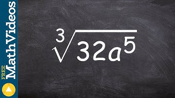 Learn how to take the cube root of a variable expression, cube root