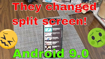 Using split screen with the new Android 9.0 update !