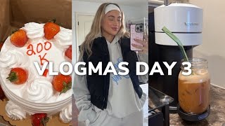 VLOGMAS DAY 3: hitting 200k subscribers. candle shopping & more!!
