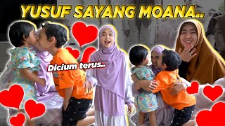 CIEE YUSUF CIUM MOANA TERUS.. Tapi Kok Begitu!!!??