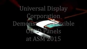 UDC Showcases Advances in Flexible Plastic Transparent Phosphorescent OLED Technologies