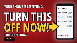 Android Phone Tracking You and Listening TURN THIS OFF (2026)