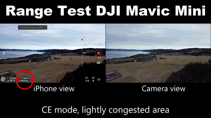 DJI Mavic Mini Range test  (CE Mode)