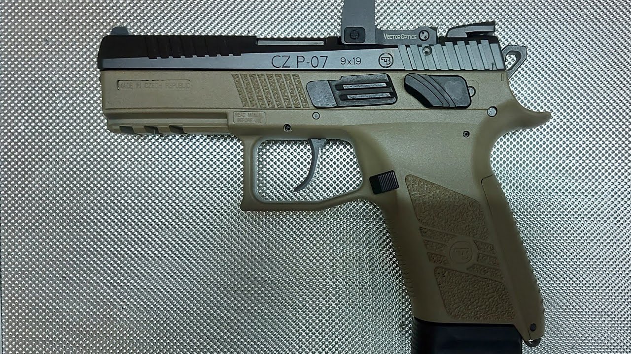 Red Dot Sight (Vector Optics) installation on a CZ P07 9mm. YouTube