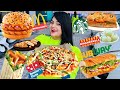 Living on fast food for 24 hours challenge  paneer food challenge