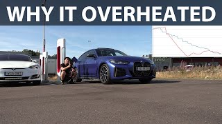 BMW i4 M50 battery overheating test