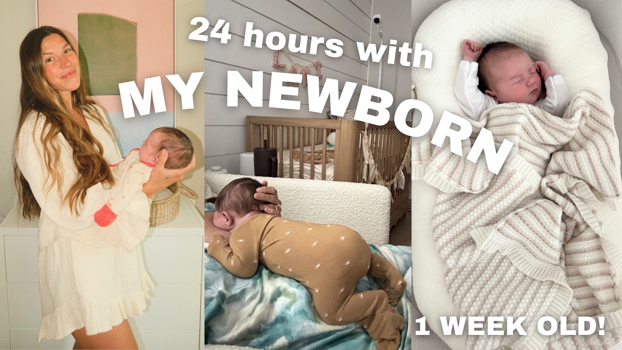 24 hours w/ my newborn: 1 week old!!!