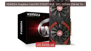 VEINEDA Graphics Card RX 5700XT 8GB  GPU GDDR6 256-bit 7nm rx 5700 ... — Top Rated 2026 | Buy Now!