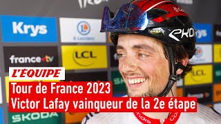 Tour de France 2023 - Le Français Victor Lafay vainqueur de la 2e étape