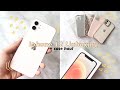 Aesthetic Iphone 12 Unboxing (white) + affordable accessories haul + size comparison with iphone 4