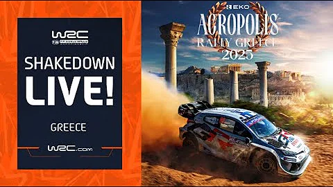 LIVE 🔴 Shakedown | WRC EKO Acropolis Rally Greece 2025 🇬🇷