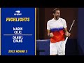 Marin Cilic vs. Daniel Evans Highlights | 2022 US Open Round 3