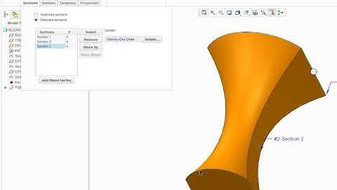 Tutorial  Creating Blends by Selecting Parallel Sections - Creo
