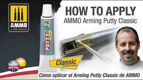 HOW TO APPLY AMMO ARMING PUTTY CLASSIC / CÓMO APLICAR EL ARMING PUTTY CLASSIC DE AMMO