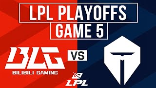 BLG vs TES Highlights Game 5 | LPL 2024 Spring Playoffs UB R2 | Bilibili Gaming vs TOP ESPORTS