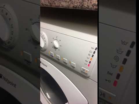 Hotpoint washing machine flashing lights.