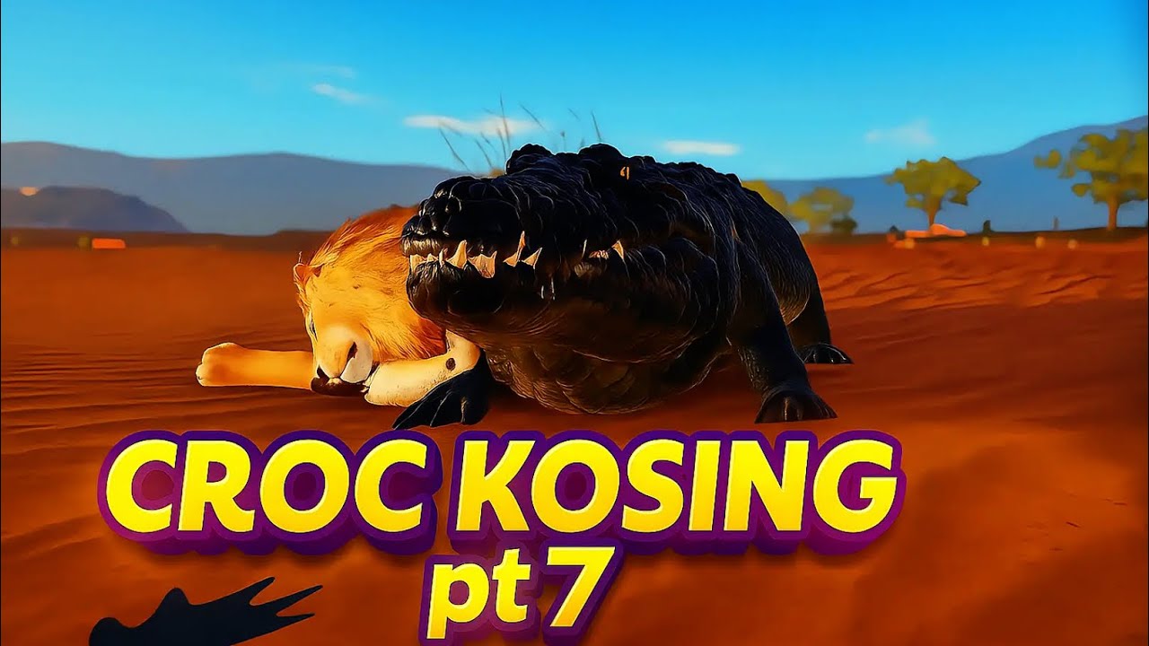Сыграйте за крокодила в SAVANNAH LIFE ROBLOX PT 7!