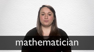 How to pronounce MATHEMATICIAN in British English