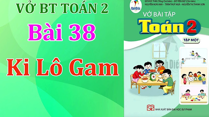 Vở bài tập toán lớp 2 bài 38 năm 2024