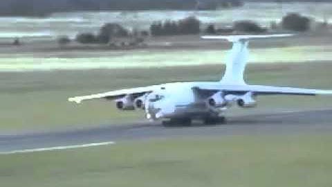 Russian (okay Ukrainian actually) Plane uses ALL of Canberra Airport
