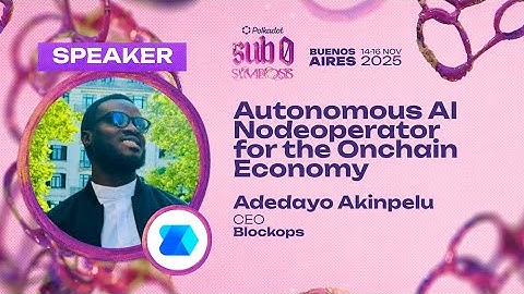 Autonomous AI Nodeoperator for the Onchain Economy | sub0 2025