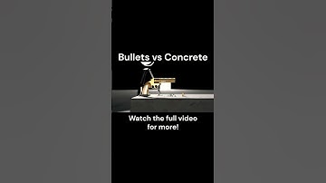 BULLETS vs CONCRETE                                               #science #bullet #simulation  #3d